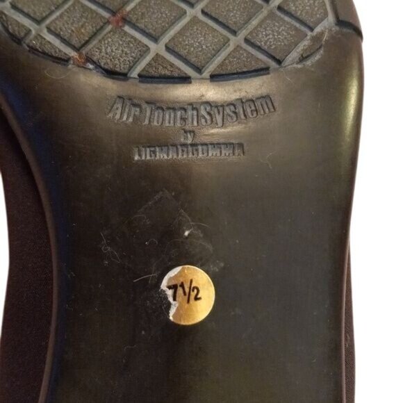 Donald J Pliner Size 7.5 Black Square Toe Slip On Shoes Sport Travel Air Touch - Picture 8 of 8